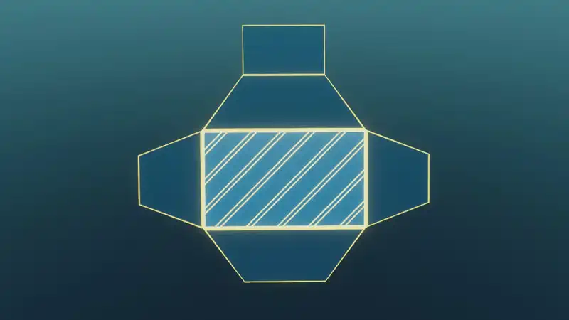 Die Oberfläche des Pyramidenstumpfs
