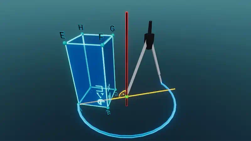 Reflection about a line in space
