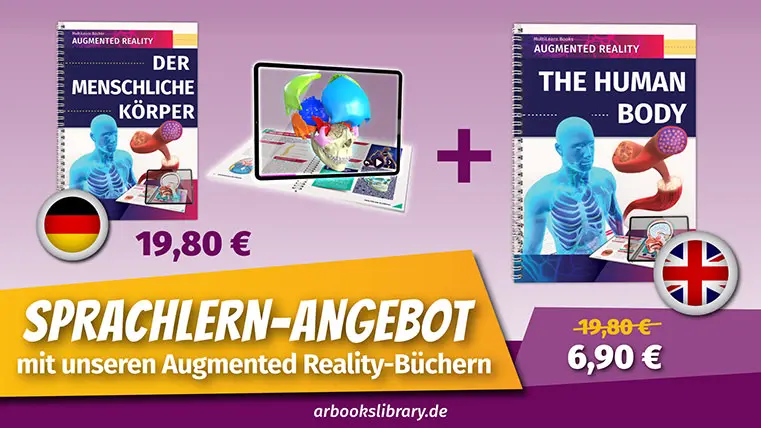 Sprachlern-Angebot mit unseren Augmented Reality-Büchern